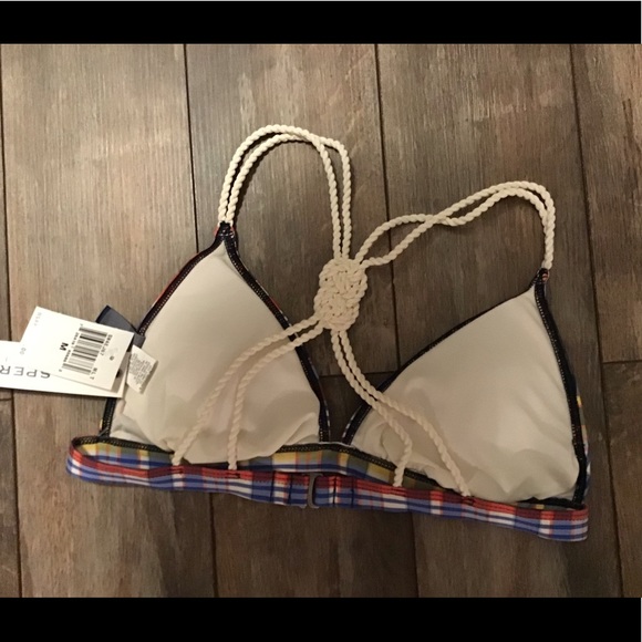 Sperry 🆕 with tags beautiful plaid bikini top - Picture 4 of 4